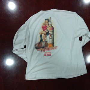 Rare Captain Morgan Vintage Long-Sleeved Tee